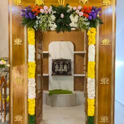 Mixed Flower Door/Indoor Temple Decoration (6x4 ft)