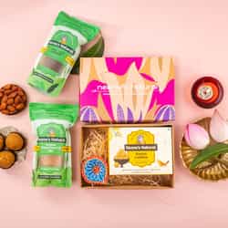 Festive Hamper with Laddoo, Dry Fruit Namkeen & Mixed Fruits